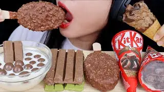KITKAT PARTY 🍫 ASMR KITKAT ICE CREAM STICK, KITKAT BITES, KITKAT CHOCO BANANA, KITKAT MATCHA MUKBANG