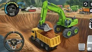 👷City Road Construction Simulator 3D 🚧 | Heavy Excavator & Truck (Android Gameplay)