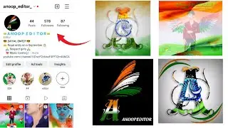 How to make flag name letter || Stylish Indian flag letter kaise banaye || 15 August photo Editing
