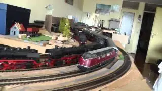 Holiday trains era 1956--1968 w/ Touropa, Hummel,  V 200, BR 03, BR 50, BR 01.10