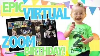 VIRTUAL ZOOM BIRTHDAY PARTY | Toddler Birthday Party | Kid's Zoom Birthday | Virtual Party