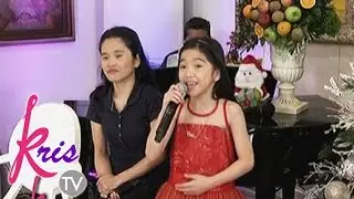 Kris TV: Darlene Vibares sings 'Joy to the World'