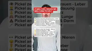 Welches ORGAN bei welchem PICKEL? #gesundheit #pickel #fy