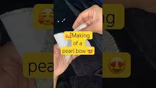 DIY pearl Bow #pearlbow #pearlbowdiy #diyhairaccessory #weddingaccessories