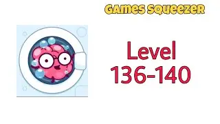 Brain Wash Level 136-140 Walkthrough Solution | Games Squeezer