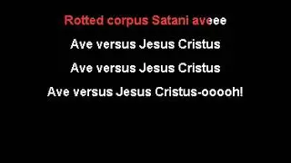 Fantomas The Omen   Ave Satan KARAOKE 360p