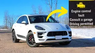 &ldquo;Engine control fault&rdquo; warning in the Porsche Macan