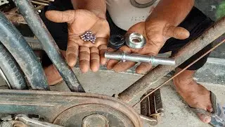 How to install axles and Balls in hero royal gold bicycle
