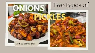 How to make TWO types of ONION PICKLE (Sri-Lankan Style) | Spicy and Traditional | Rinoza&rsquo;s Recipes