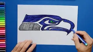 How to draw the Seattle Seahawks Logo [NFL Team]