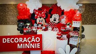 Decoração Minnie Vermelha 🎀✨ | Festa Infantil Clássica e Encantadora [Decorando com a Banguelê]