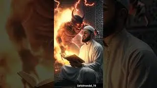 A Muslim believer is reading the Quran.Satan is quick to attack || islamic #shortsfeed  #muslim #fyp