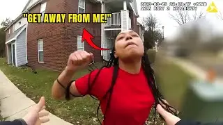 Young Black Woman Walking in Her Neighborhood Punches Officer During Arrest Attempt