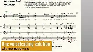 Voiceleading Practice Song and Answer KEY