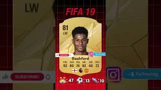Rashford FIFA Comparison #rashford #fifa19 #shorts