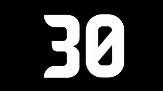 30 SECOND COUNTDOWN TIMER NO COPYRIGHT 4K WITH SOUND #trending #gk #countdowntimer #animation #logo