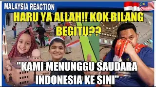 YA ALLAH! AKU NANGIS LAGI LIAT MEREKA! MASJID ISTIQLAL INDONESIA DI GAZA HAMPIR SIAP |🇲🇾 REACT