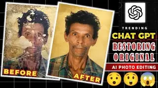Destroyed Old Photo Restored by ChatGPT AI 😱 | AI Photo Restoration Before & After