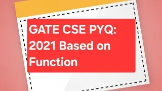 Discrete Mathematics: GATE CSE PYQ 2021 function 