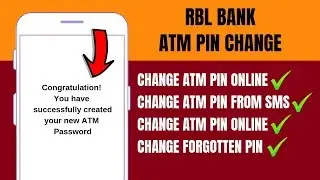 Rbl Bank ATM/Debit Card Pin Change on ATM | How to change Rbl Bank ATM Pin Forgot/Reset