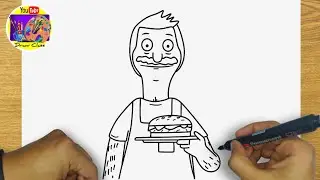 HOW TO DRAW BOB BELCHER from BOB'S BURGERS
