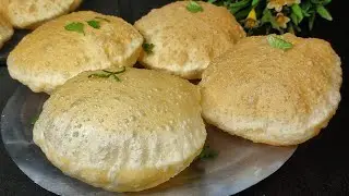 How to make Puri, bread like balloon,New recipe from Sulekha