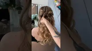 Cute bridesmaid hairstyle. Красивая прическа на свадьбу, Мальвинка❤️ #hairtutorial #hairstyles #love