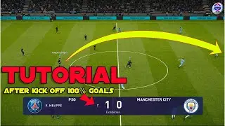 Tutorial after kick off 100% goals in PES 2021