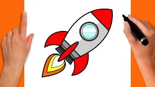 How to DRAW a SPACE ROCKET