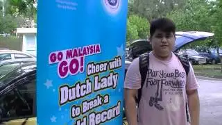Dutch Lady 10,000 Cheers World Record Attempt - Wong Sim Chun