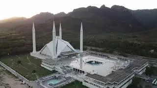 faisal masjid islamabad/faisal masjid drone view/capital smart city islamabad drone view