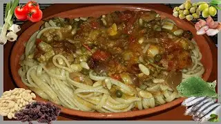 Spaghetti alla Pantesca - Ricetta tipica di Pantelleria - Le Ricette di zio Roberto