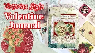 Crafting a Journal OUT of my Comfort Zone ~ Cherubs & Cherries ~ Victorian Valentine