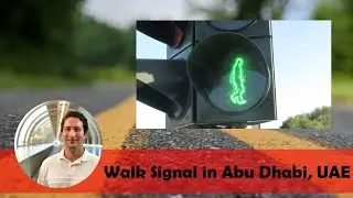 Walk Signal in Abu Dhabi, UAE