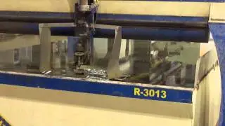 Online Auction Ward Jet R-3013 Abrasive Cutting Water Jet Machine