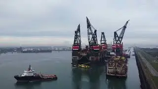 Mega Crane Ships Thialf en Sleipnir of Heerema Marine Contractors