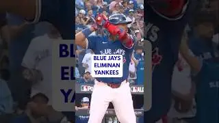 Vladimir Guerrero Jr y Blue Jays eliminan Yankees. #bluejays #mlb #playoffs #yankees