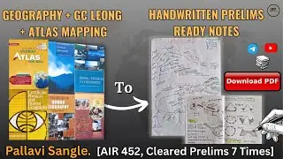 The Complete UPSC Geography Strategy: Notes, Booklist, & Study Plan (NCERT + GC Leong + Atlas)
