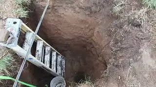 Digging a shallow well.  Part 1