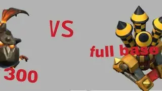 300 Lava hound level 1 Vs a base full of Air Defense level 9 !!! Who will win ?