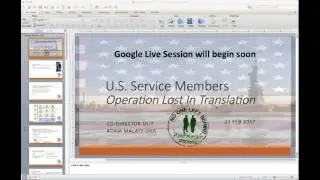 Operation Lost in Translation LIVE - Interpreter Immigration (U.S. Service Members)