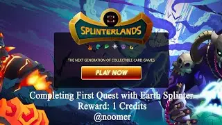 Completing Second Quest with Earth Splinter in Splinterlands.