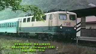 European Railways in the 1990s Braubach (Bahnhof) (Koblenz) (Germany DB) on 15th May 1996