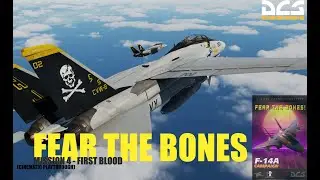 DCS F-14A FEAR THE BONES M4 | Cinematic Playthrough .
