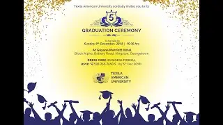 Going Live for the Graduation at Texila American University, Guyana campus