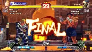 USF4 Machaazah(Cody) vs Bukthee (Sagat)