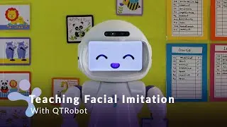 Robot teaching copying facial expressions to children with autism and special need education