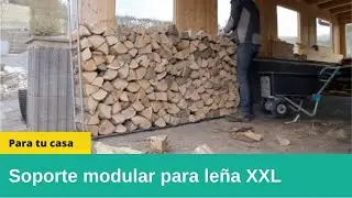 Soporte modular para leña XXL ¡ El almacenamiento perfecto para cuando llegue el frio!