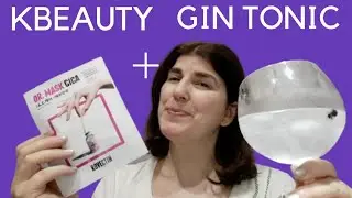 PREPARAMOS UN GIN TONIC MIENTRAS NOS PONEMOS UNA SHEET MASK . DR. MASK CICA de la marca ROVECTIN.