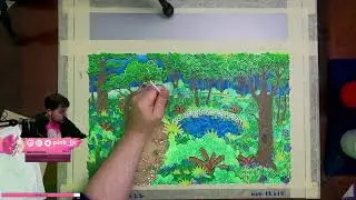 Abstract landscape painting stream (24)